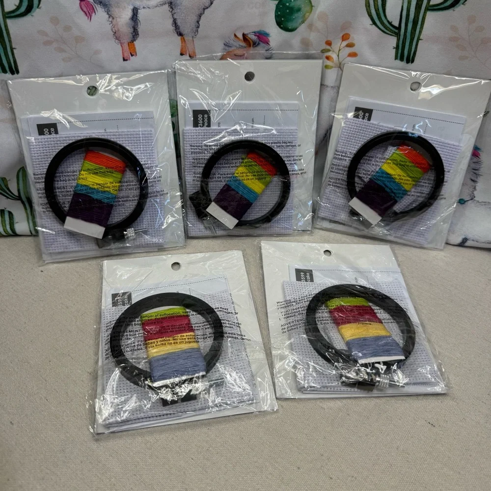 Dimensions Counted Cross Stitch - Rainbow Peace and Sweet Cupcake Kits - NWT